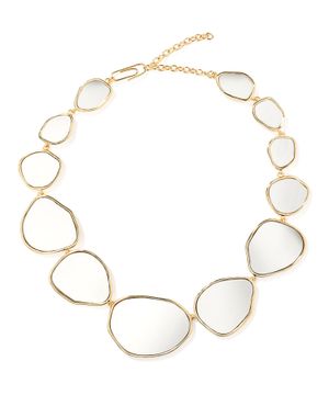 Ciottolo mirror embellished necklace