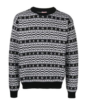 Logo and pattern printed jumper