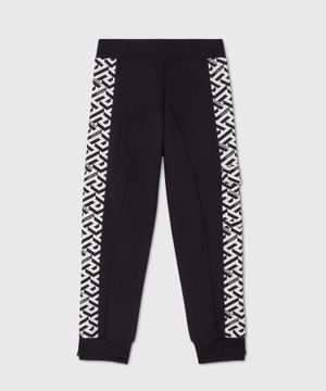 Logo printed sports trousers