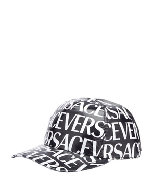 All over logo print cap