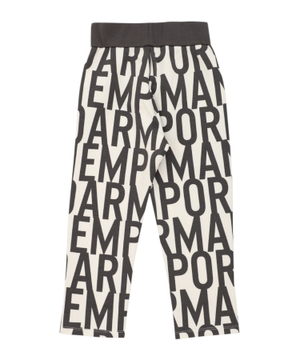 Sport style pants with logo print