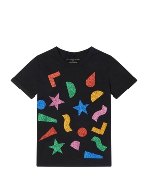 Parıltılı əlavələrlə pambıq t-shirt