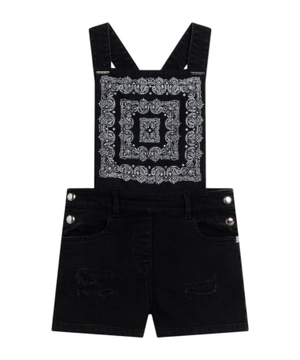 Sleeveless short dungarees