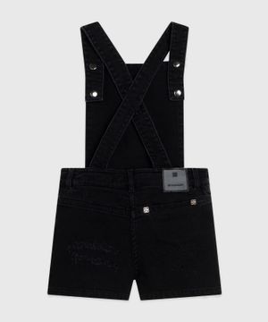 Sleeveless short dungarees