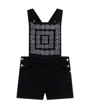 Sleeveless short dungarees