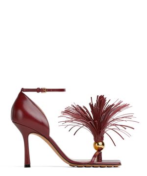 Tassel-embellished leather sandals