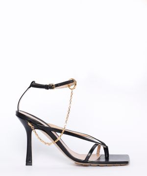 Stretch ankle strap sandals