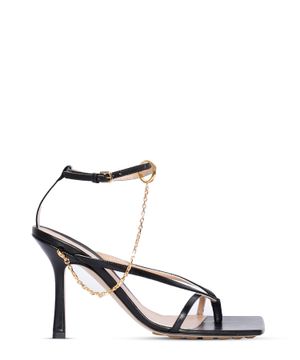 Stretch ankle strap sandals