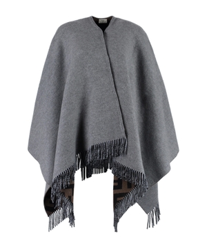 Fringe details poncho