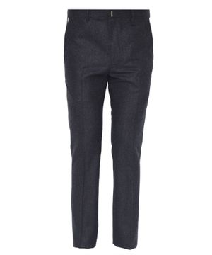 Straight-fit wool trousers