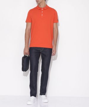 Three button collar polo