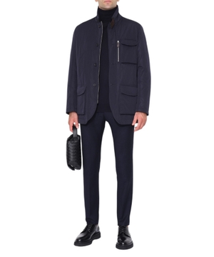 Straight-fit jacket with pockets