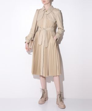 Vino pleated trench coat