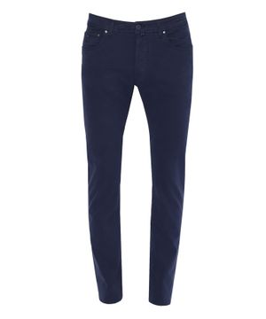 Straight-fit denim trousers