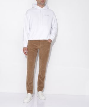 Straight fit logo detail trousers