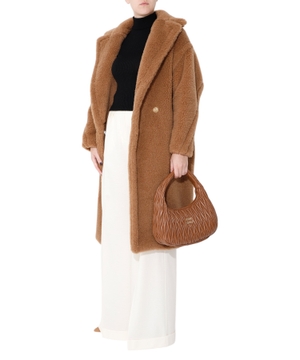High-waist wide leg trousers