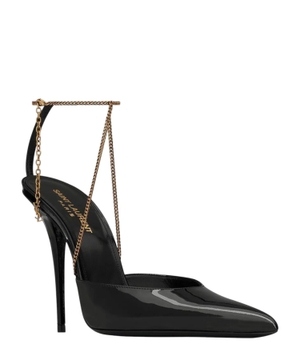 Claw chain-embellishment pumps