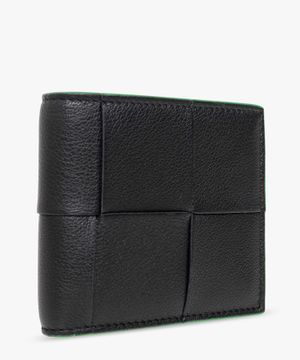 Intrecciato bi-fold wallet