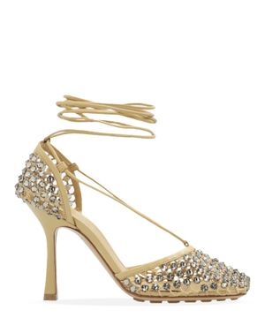 Sparkle Stretch crystal embellished sandals