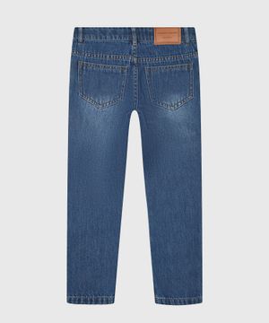 Straight fit jeans with patches