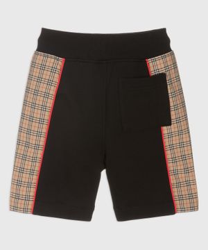 Micro сheck shorts with elasticated waist