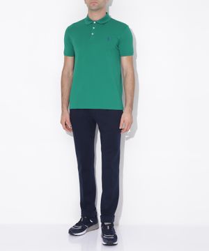 Polo with short sleeves and classic collar