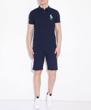 Polo with short sleeves and classic collar