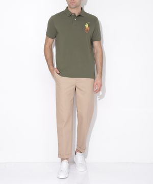 Polo with short sleeves and classic collar