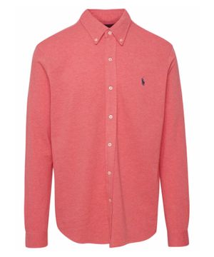 Shirt with classic collar and long sleeves