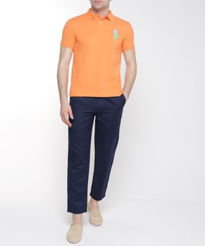 Polo with short sleeves and classic collar