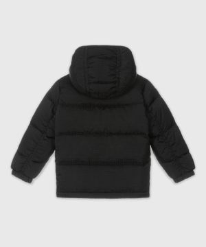 Quilted jacket with hood and long sleeves