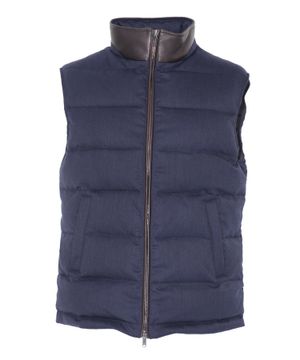 High neck sleeveless vest