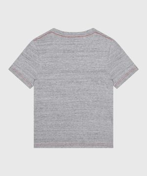 Dairəvi yaxa ilə printli qısaqol t-shirt