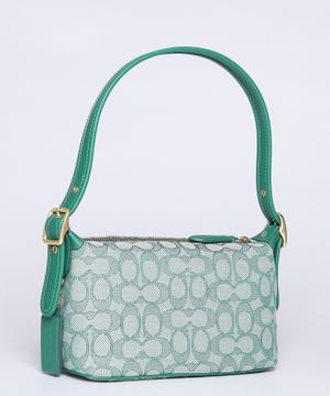 Shoulder bag with monogram print