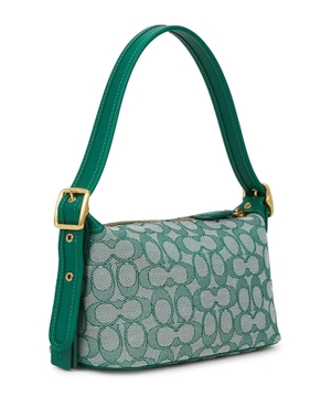 Shoulder bag with monogram print