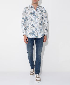 Printed cotton shirt