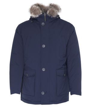 Fur hood detailing jacket