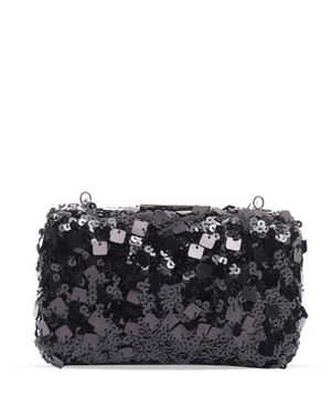 Sequins embellished clutch