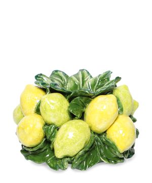 Керамический подсвечник в форме лимонов