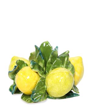 Ceramic candlestick in the shape of lemons