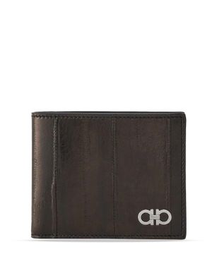 Gancini wallet with logo detail