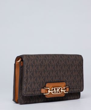 Shoulder bag with logo print