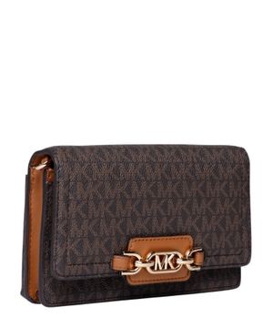 Shoulder bag with logo print