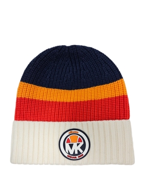 Ribbed beanie with logo detail