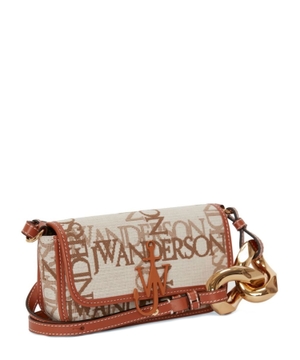 Anchor chain baguette crossbody bag