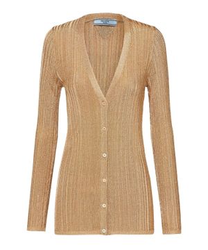 V-neck long sleeve cardigan