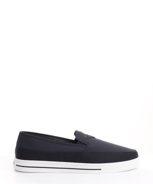 Slip-on sneakers with logo application