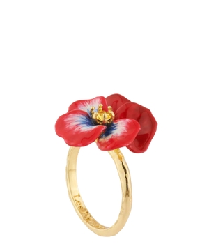 Violet crystal ring