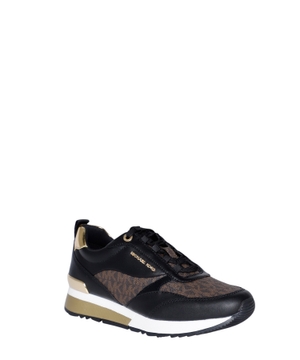 Panelled design lace-up sneakers