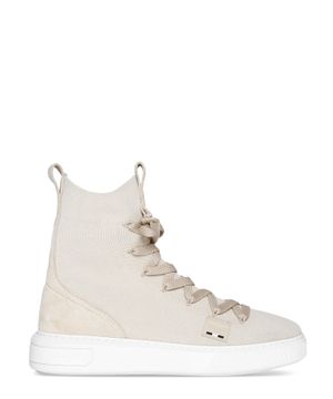 Lace up sneakers with logo detail